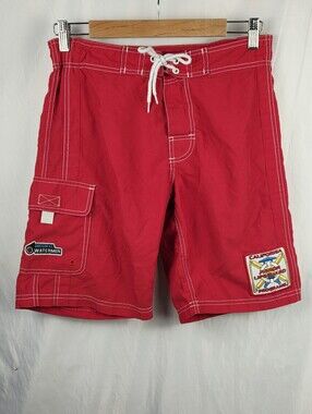 Original Watermen Junior Lifeguard Drawstring Cargo Swim Shorts Size JR Large